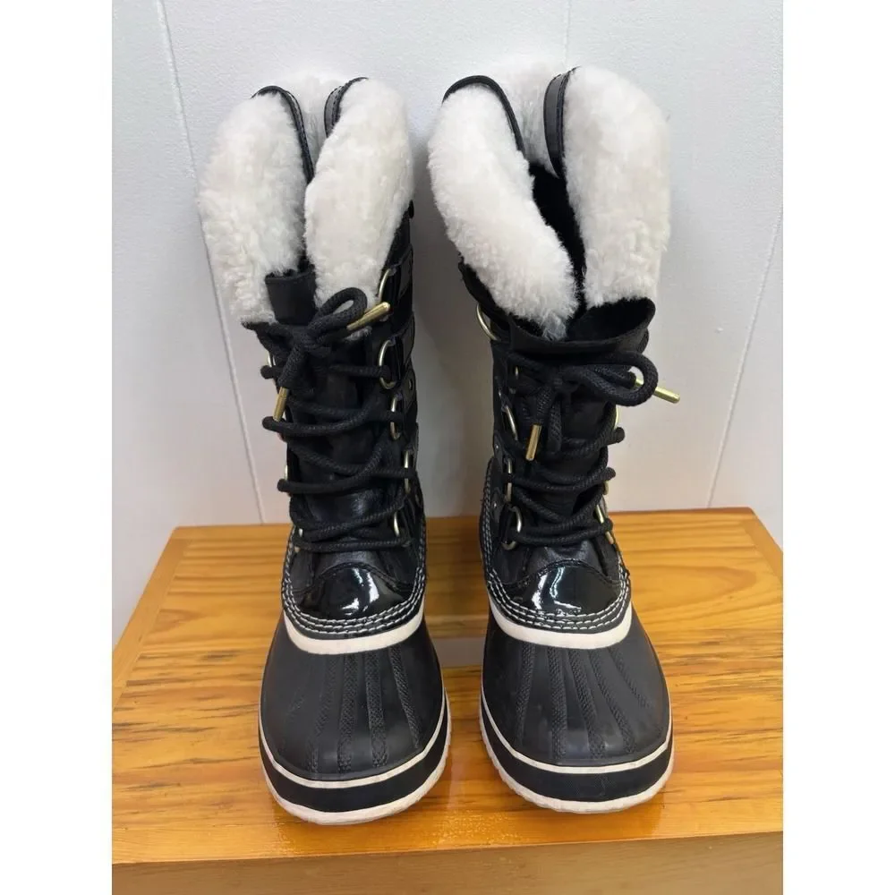 Sorel Joan of Arctic Women's Snow Holiday Boots‎ Black Size 7 US Waterproof
